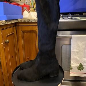 NIB Stuart Weisman "Raissa" Stretch Suede Knee High Boots 11/41.5